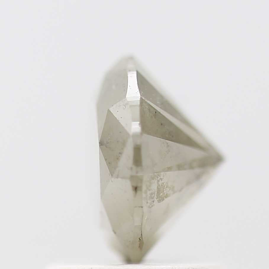 1.19 Carat Salt and Pepper Gray Round Brilliant Cut Natural Loose Diamond