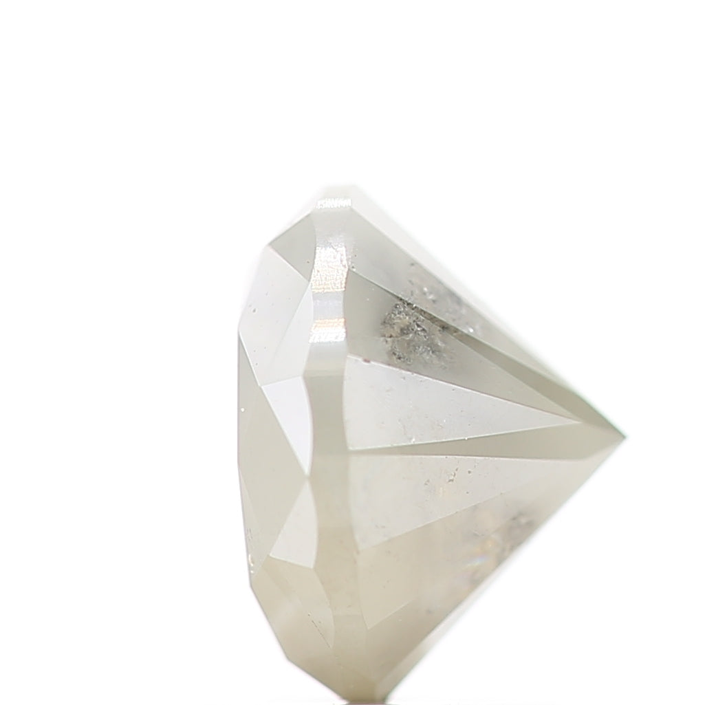1.69 Carat Gray Rustic Round Shape Brilliant Cut Natural Loose Diamond