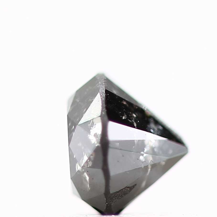 0.32 Carat Fancy Black Round Shape Brilliant Cut Natural Loose Diamond