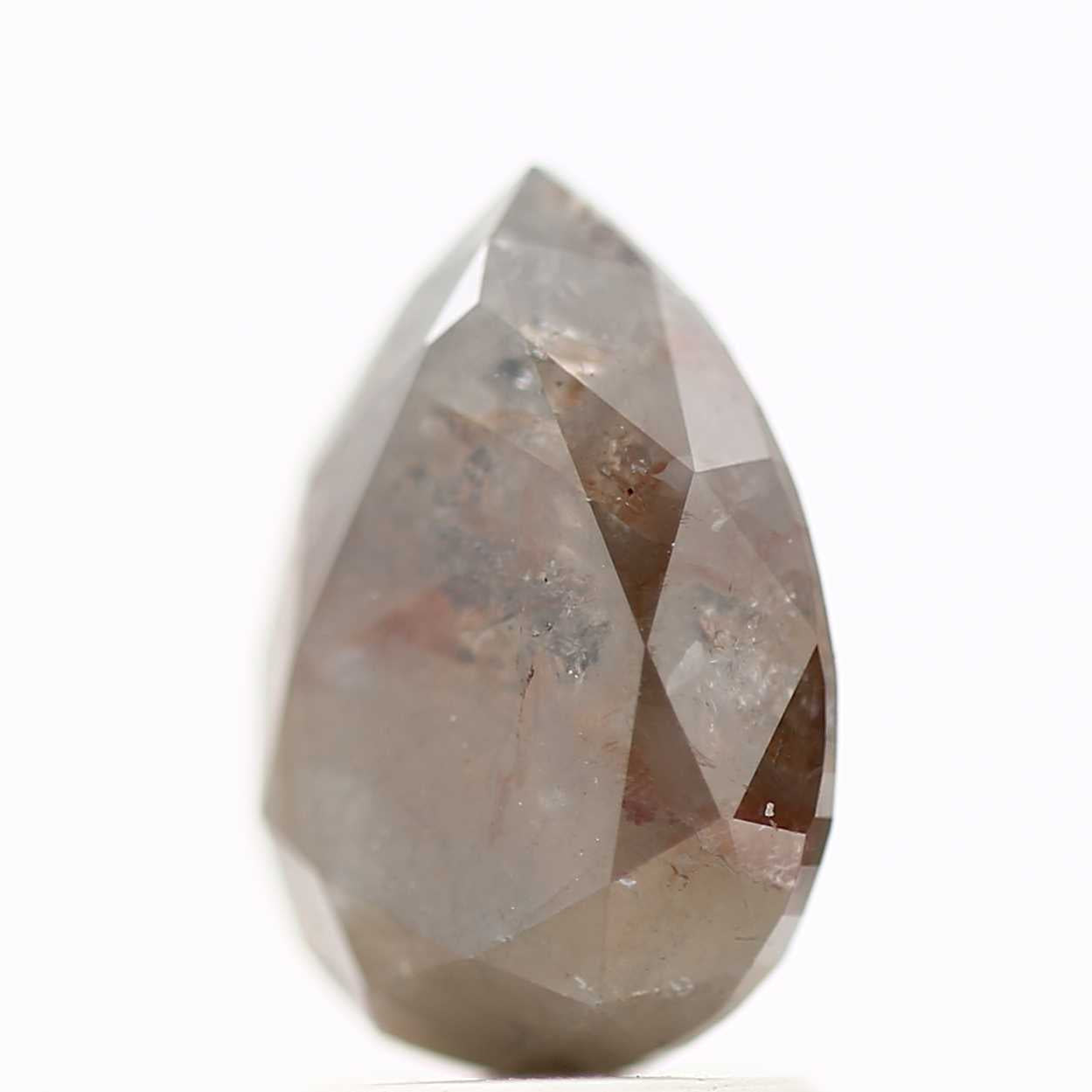 Salt and Pepper Diamond Fancy Brown Color 2.52 CT 10.10 x 7.12 x 5.22 MM Pear Cut Diamond! Natural Loose Diamond ! Christmas Gift for Her