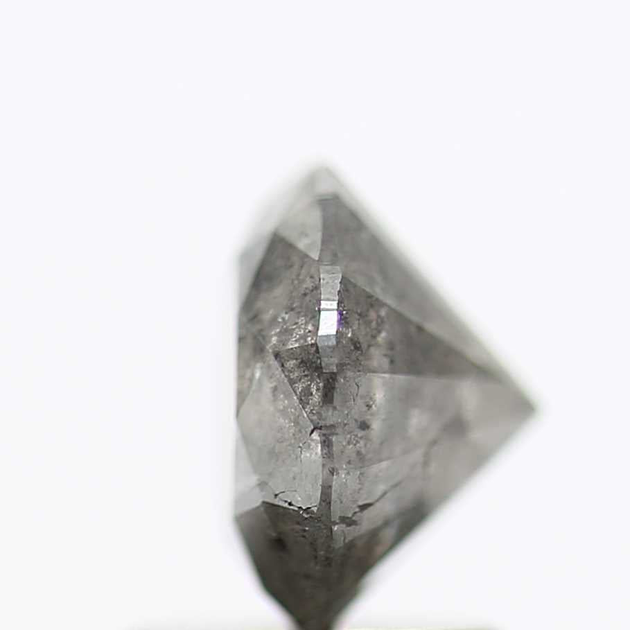 1.48 Carat Salt and Pepper Diamond Gray Round Brilliant Cut Natural Loose Diamond