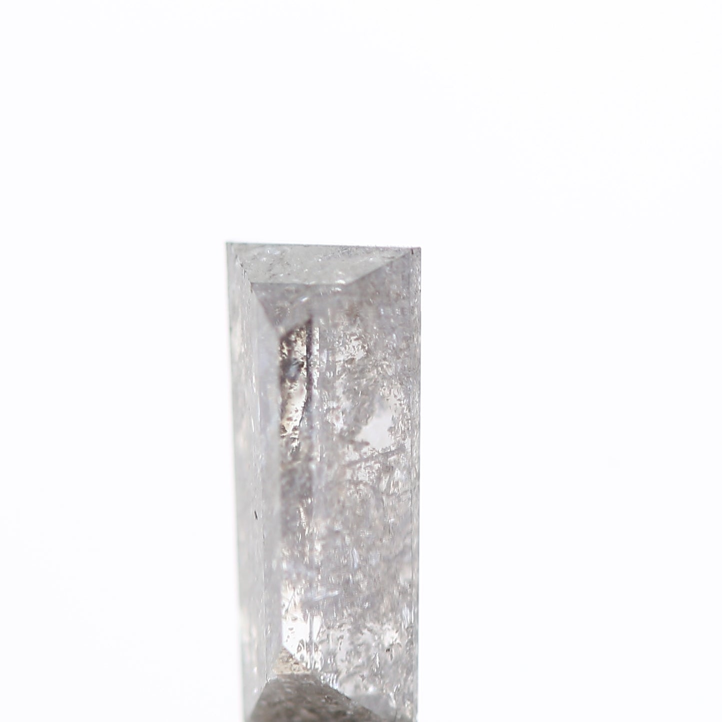 salt and pepper diamond ! 0.72 Ct 7.90 x 3.35 x 2.68 MM natural gray baguette loose diamond for engagement ring for her