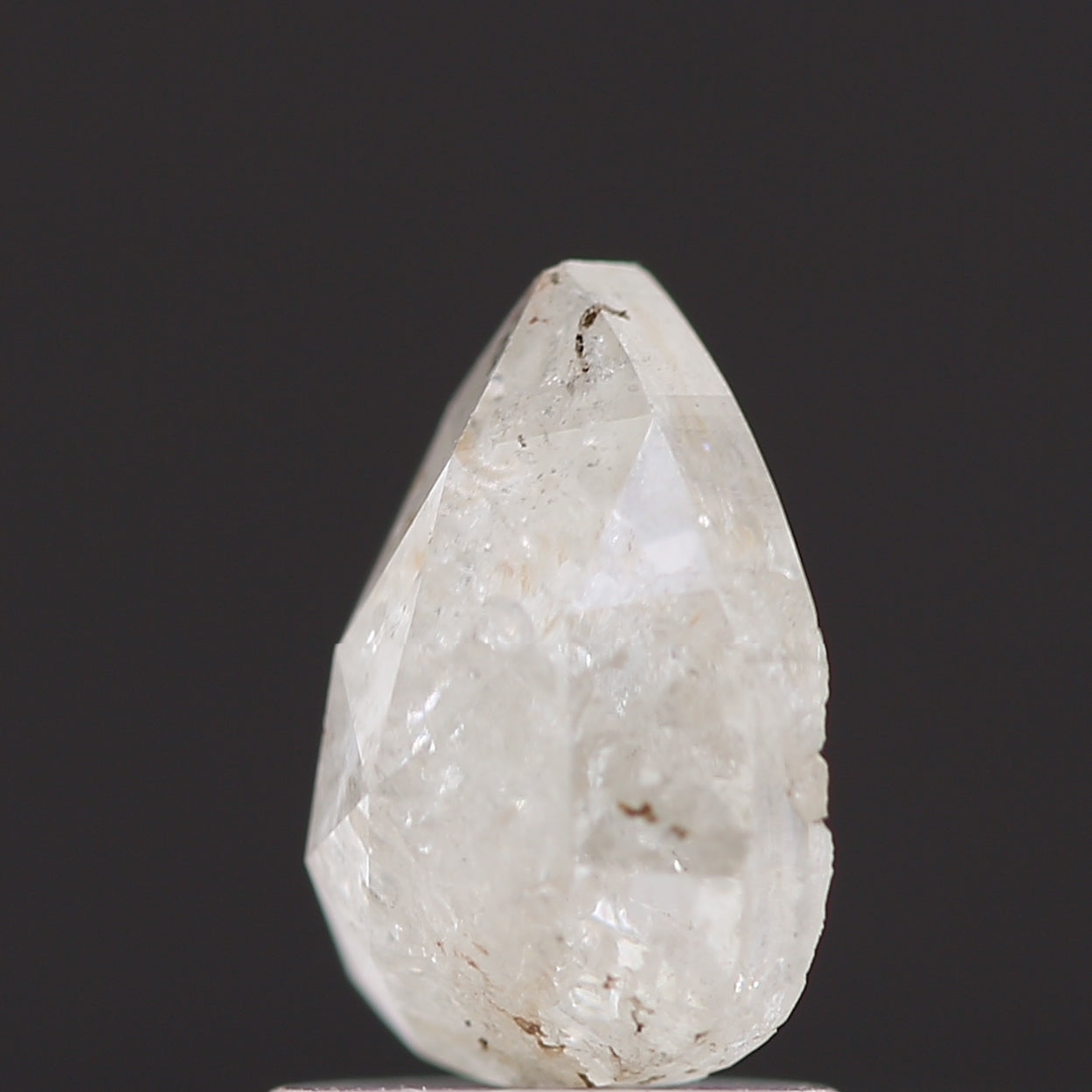 Salt and Pepper Diamond Fancy Gray Color 1.28 CT 8.00 x 6.00 x 3.40 MM Pear Cut Diamond! Natural Loose Diamond ! Christmas Gift for Her