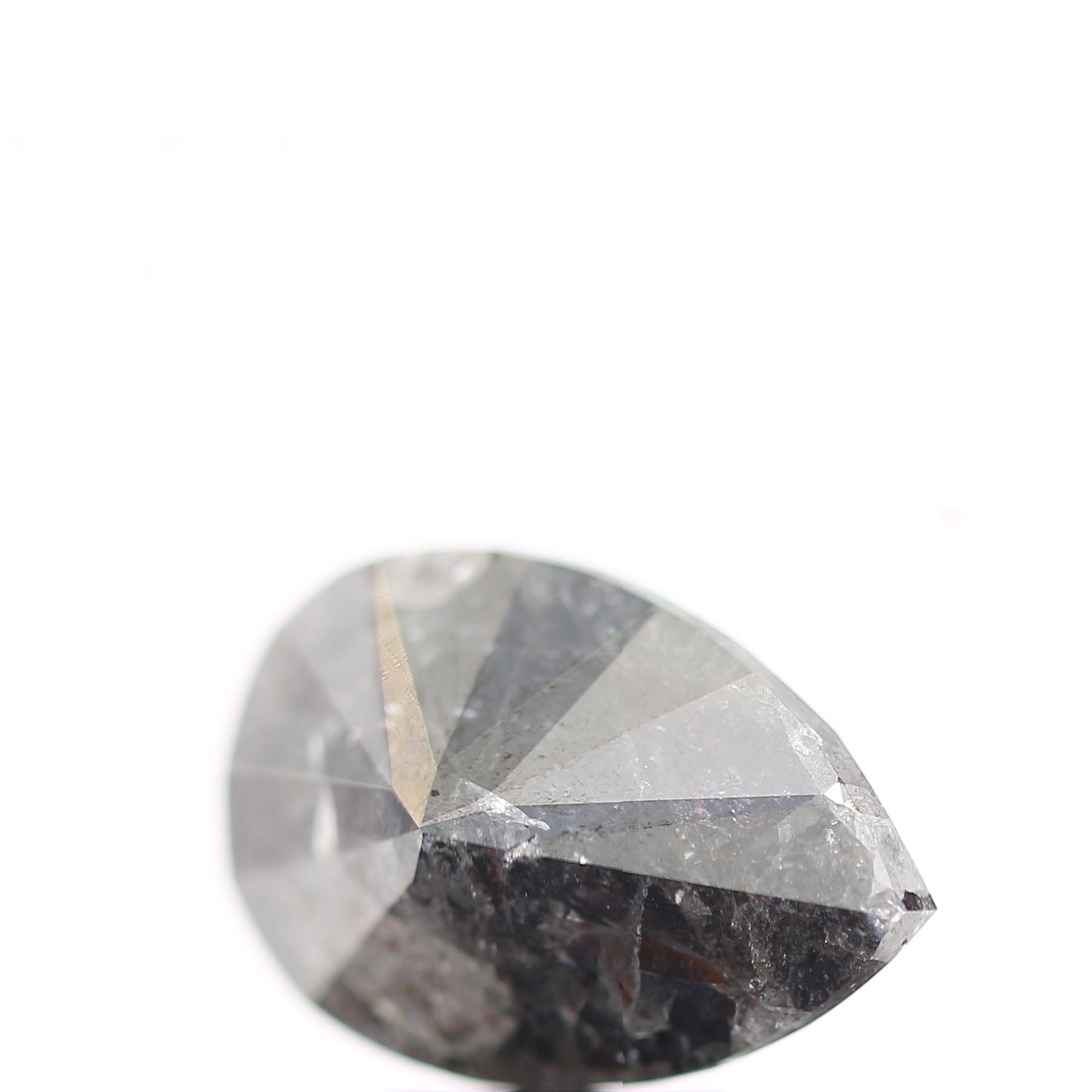 Salt and Pepper Diamond Fancy Gray Color 3.88 CT 12.50 x 8.30 x 5.30 MM Pear Cut Diamond! Natural Loose Diamond ! Christmas Gift for Her