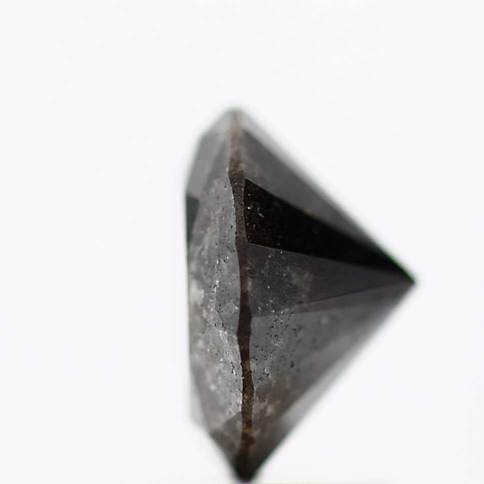 1.36 Carat Fancy Black Round Shape Brilliant Cut Natural Loose Diamond