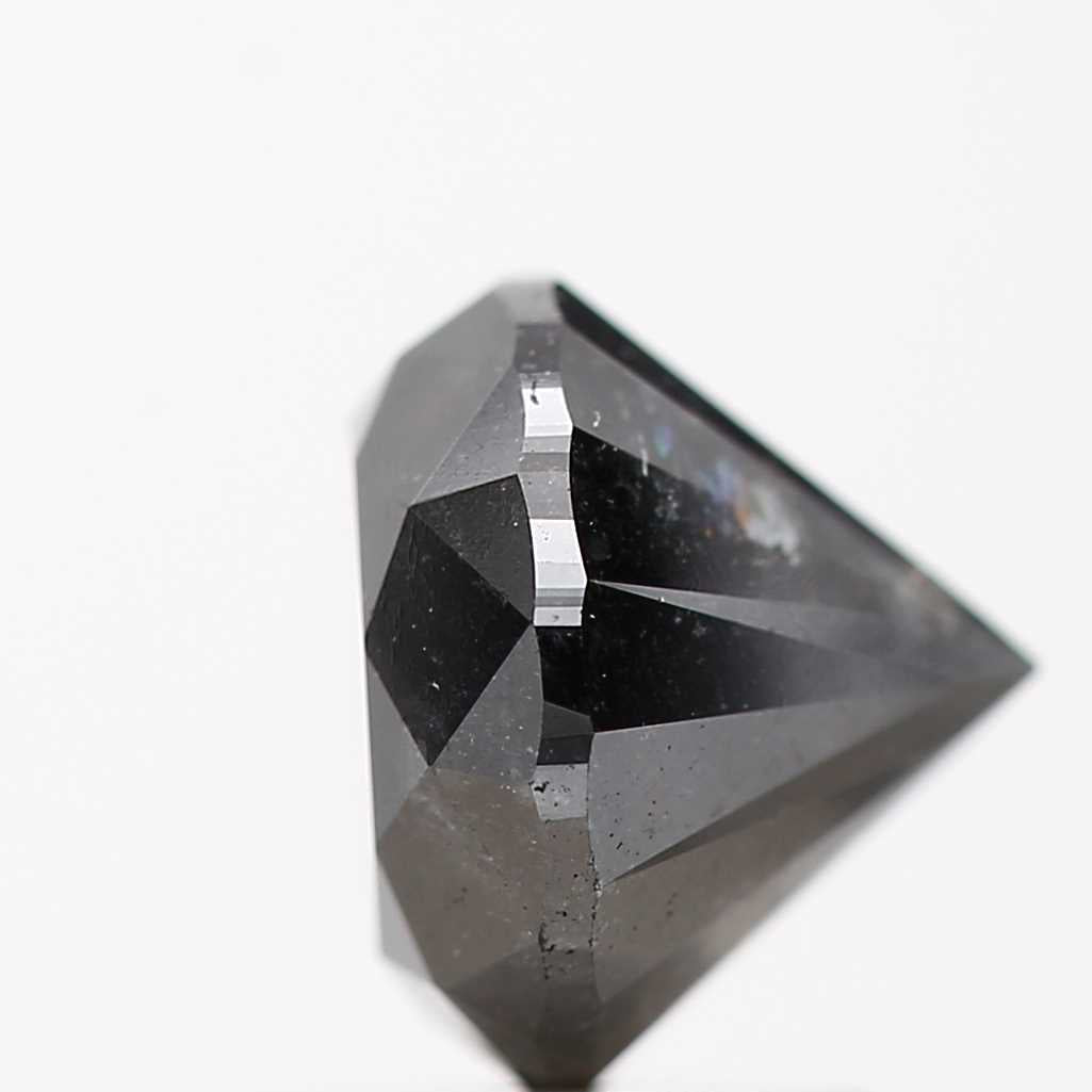 2.02 Carat Fancy Black Round Shape Brilliant Cut Natural Loose Diamond