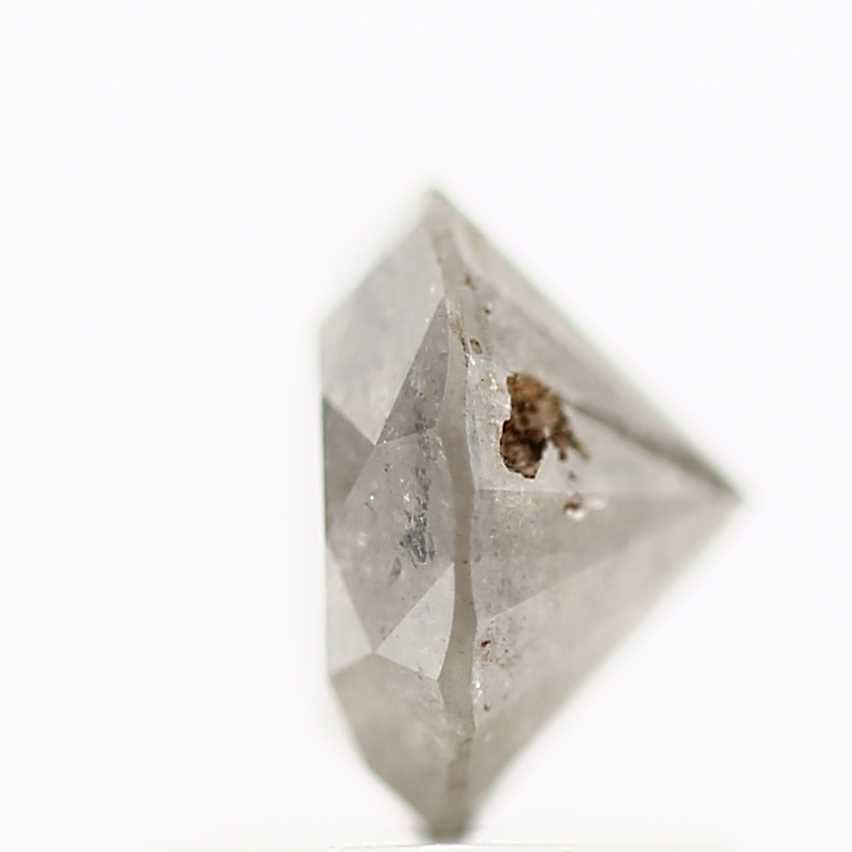 1.11 Carat Fancy Gray Salt and Pepper Round Brilliant Cut Natural Loose Diamond
