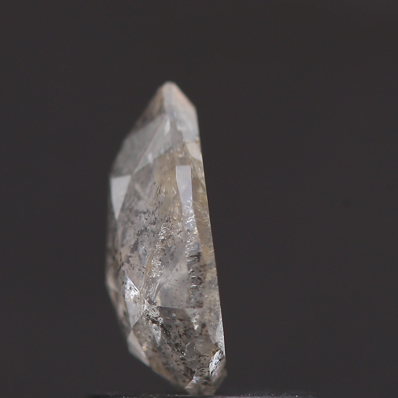 Salt and Pepper Diamond Fancy Gray Color 0.85 CT 7.40 x 5.60 x 2.51 MM Pear Cut Diamond! Natural Loose Diamond ! Christmas Gift for Her
