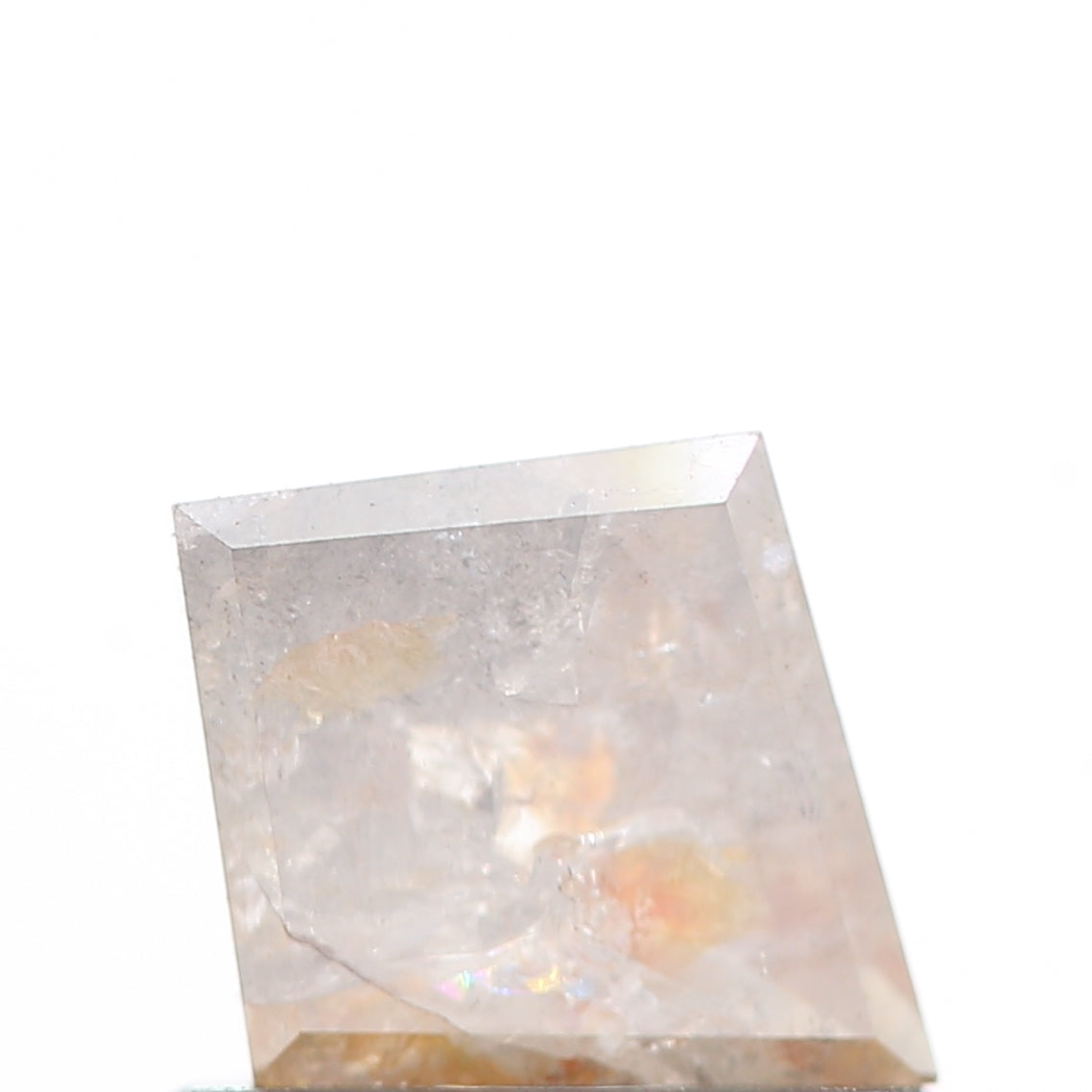 salt and pepper diamond ! 0.60 Ct 6.90 x 5.80 x 2.40 MM natural gray shield loose diamond for engagement ring for her