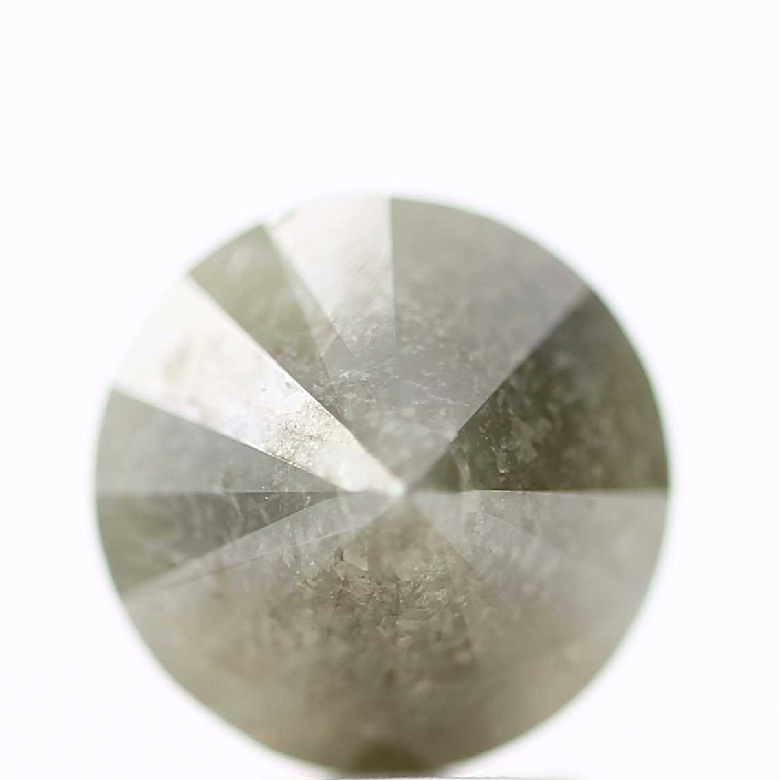 2.77 Carat Fancy Gray Rustic Round Shape Brilliant Cut Natural Loose Diamond