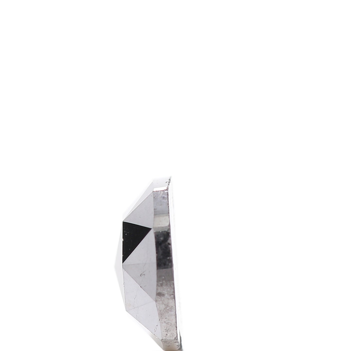 1.72 Ct Natural Black Cushion Single Cut Loose Diamond for Jewelery