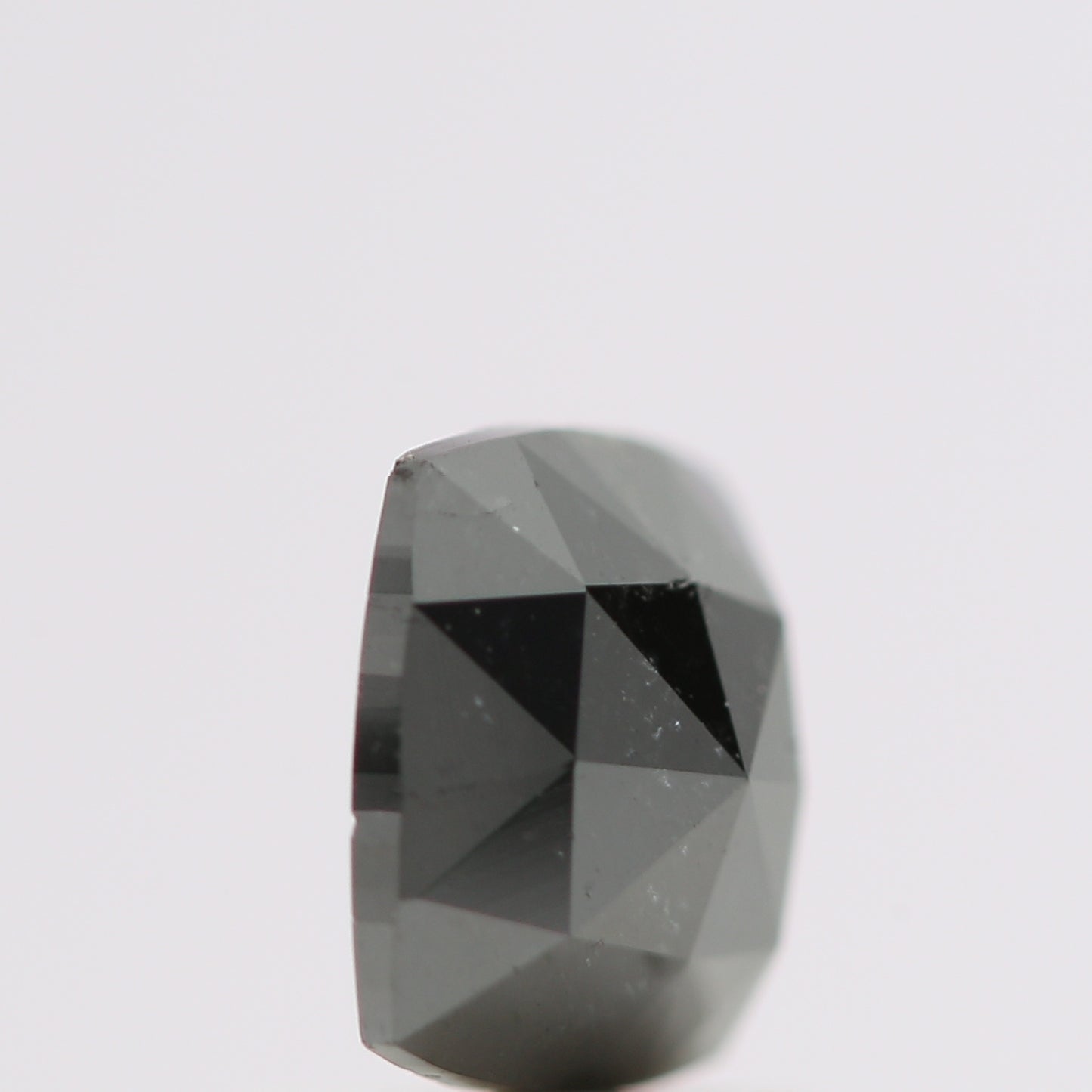 0.73 Ct Natural Black Cushion Single Cut Loose Diamond for Jewelery