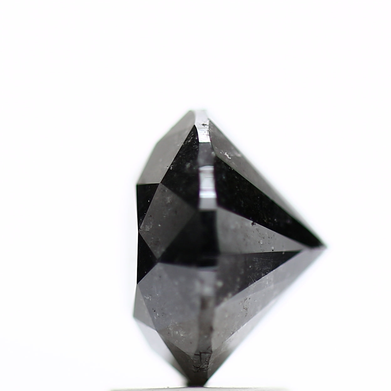 2.91 Carat Fancy Black Round Shape Brilliant Cut Natural Loose Diamond