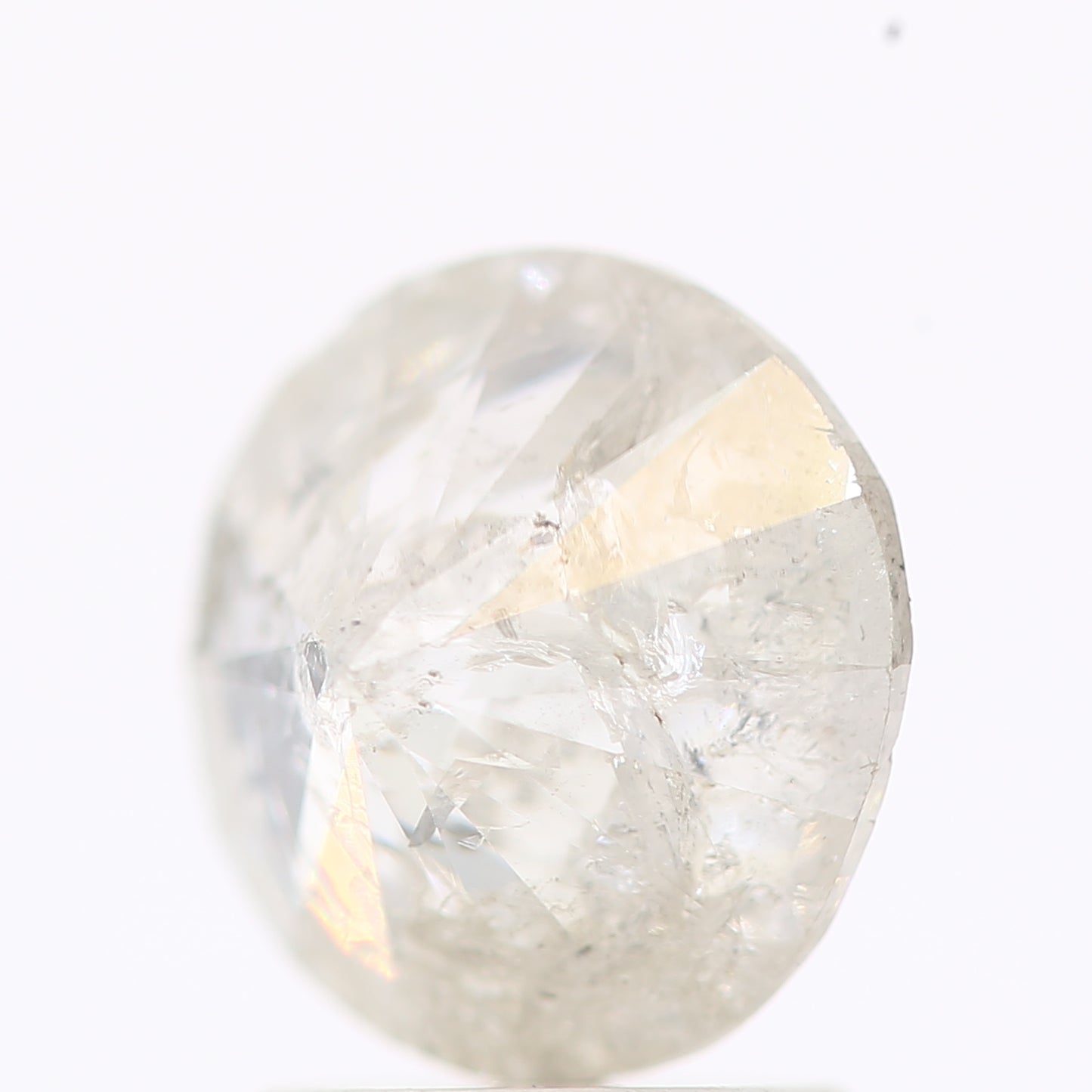 Natural Loose Round Salt And Pepper Diamond Fancy Grey Color 2.00 CT 7.80 X 5.08 MM Round Brilliant Cut Diamond ! Christmas Gift for Her