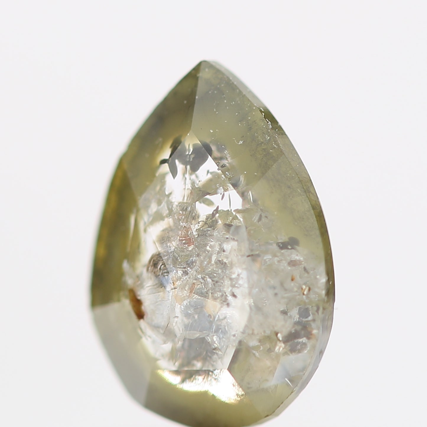 Salt and Pepper Diamond Fancy Gray Color 0.58 CT 7.20 x 5.12 x 1.80 MM Pear Cut Diamond! Natural Loose Diamond ! Christmas Gift for Her
