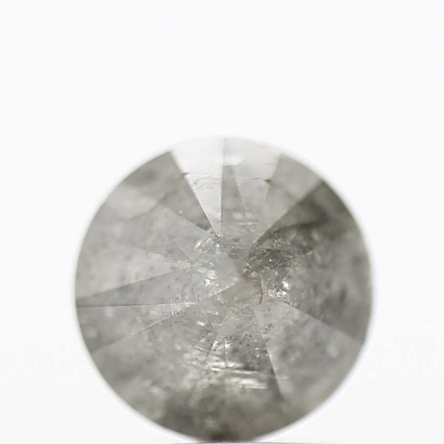 1.80 Carat Salt and Pepper Diamond Gray Round Brilliant Cut Natural Loose Diamond