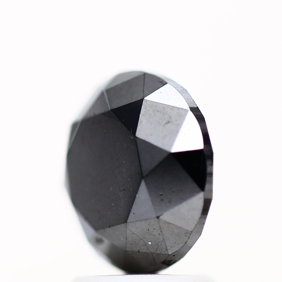 2.80 Carat Fancy Black Round Shape Brilliant Cut Natural Loose Diamond