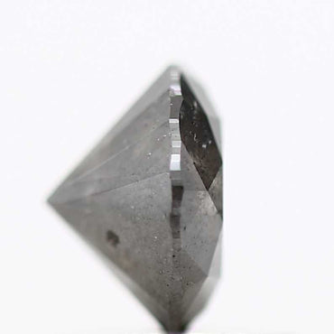 0.94 Carat Salt and Pepper Gray Round Brilliant Cut Natural Loose Diamond
