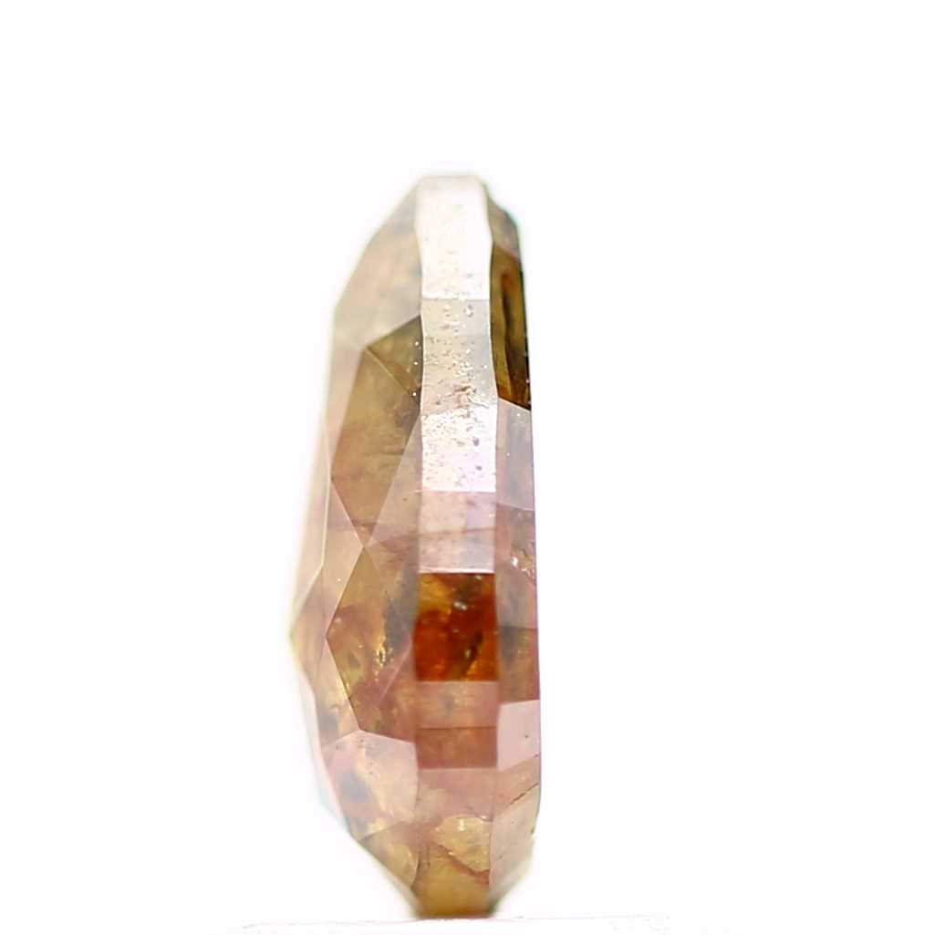 Salt and Pepper Diamond Fancy Orange Color 1.00 CT 7.85 x 5.28 x 2.60 MM Pear Cut Diamond! Natural Loose Diamond ! Christmas Gift for Her