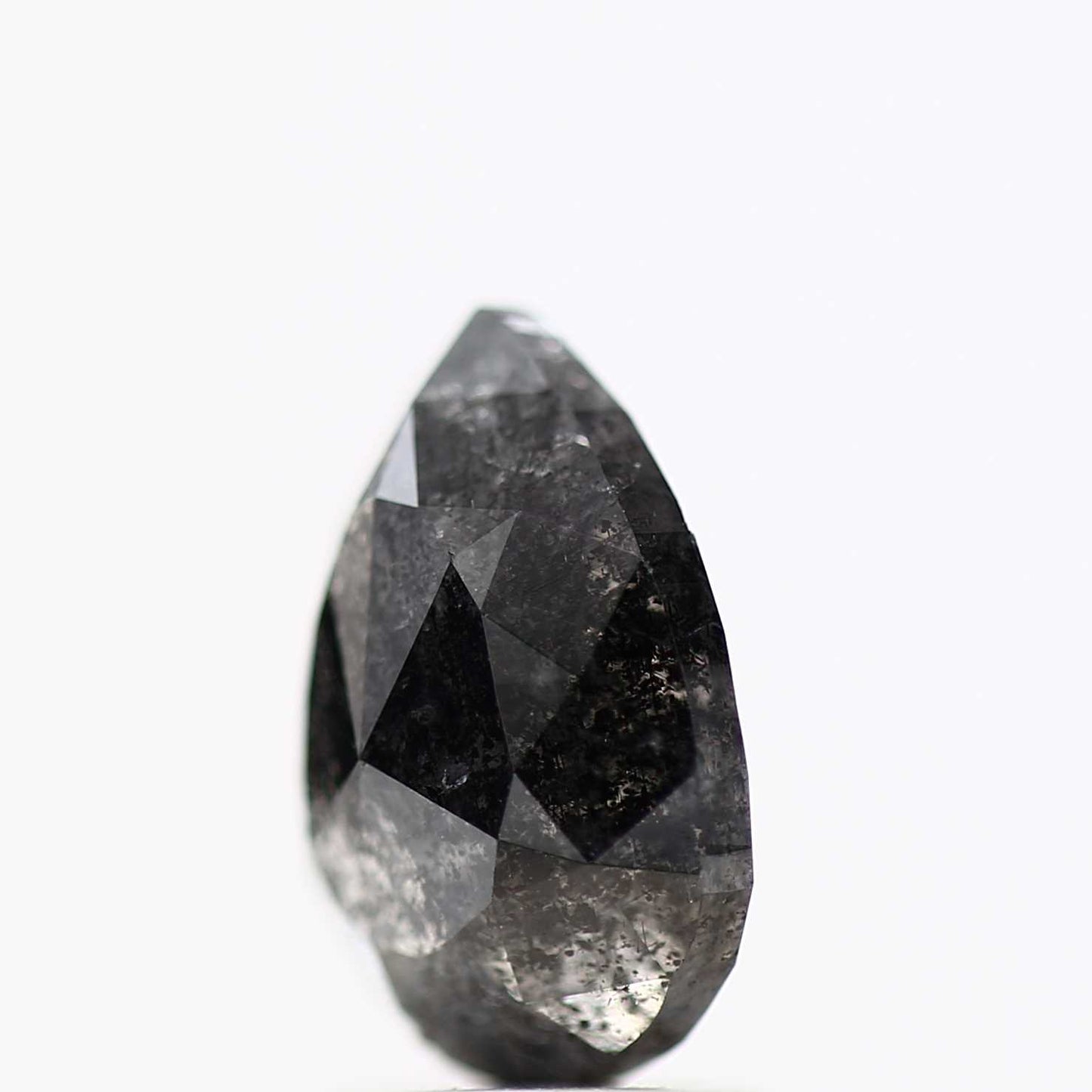 Salt and Pepper Diamond Fancy Gray Color 2.74 CT 10.08 x 7.45 x 4.30 MM Pear Cut Diamond! Natural Loose Diamond ! Christmas Gift for Her