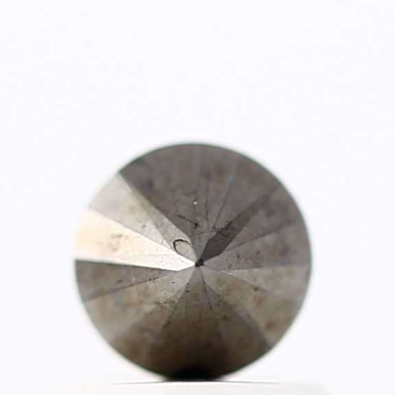 0.76 Carat Fancy Black Round Brilliant Cut Natural Loose Diamond