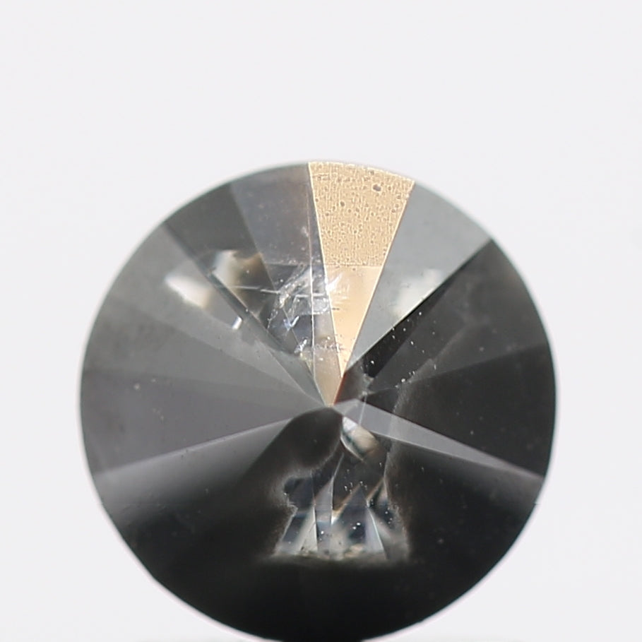 1.01 Carat Salt and Pepper Gray Round Brilliant Cut Natural Loose Diamond