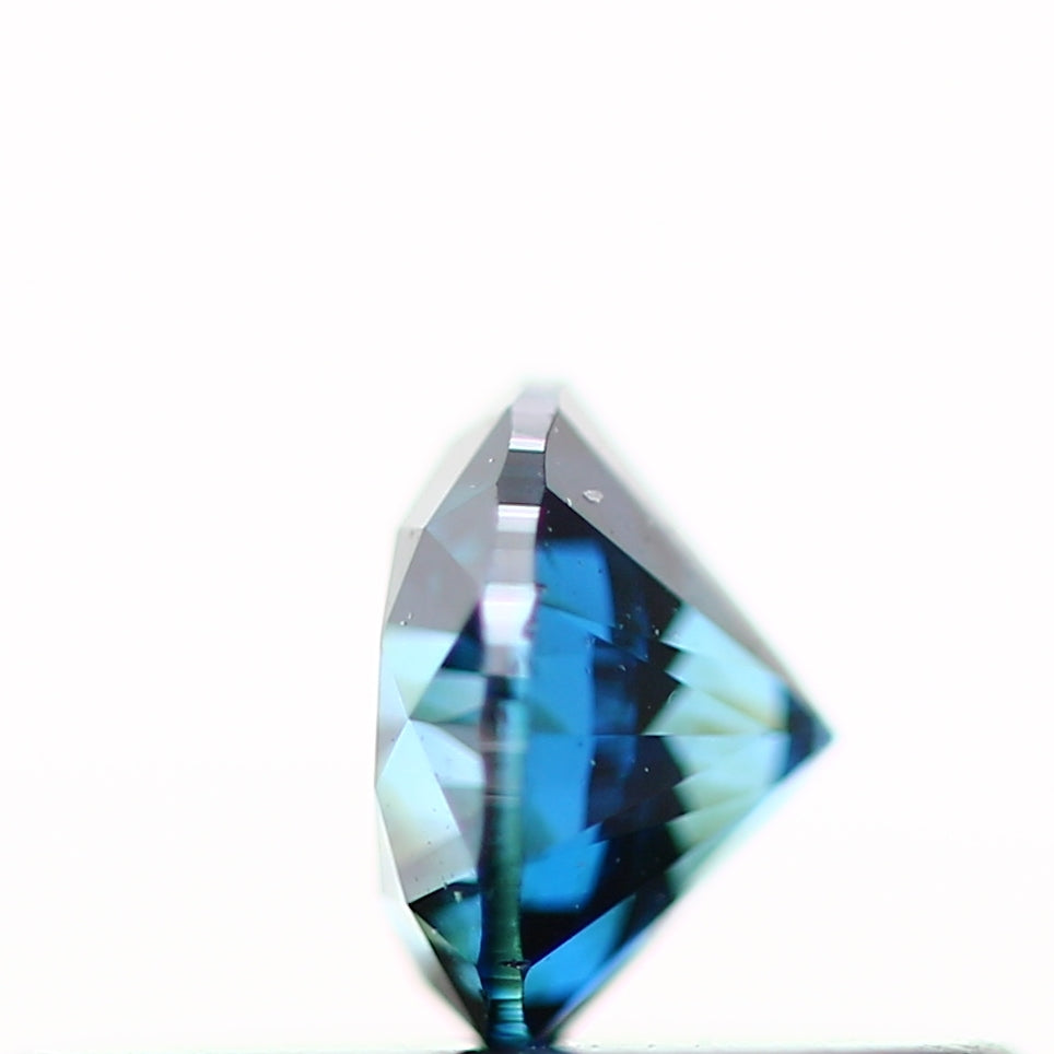 0.23 Carat Fancy Blue Round Brilliant Cut Natural Loose Diamond