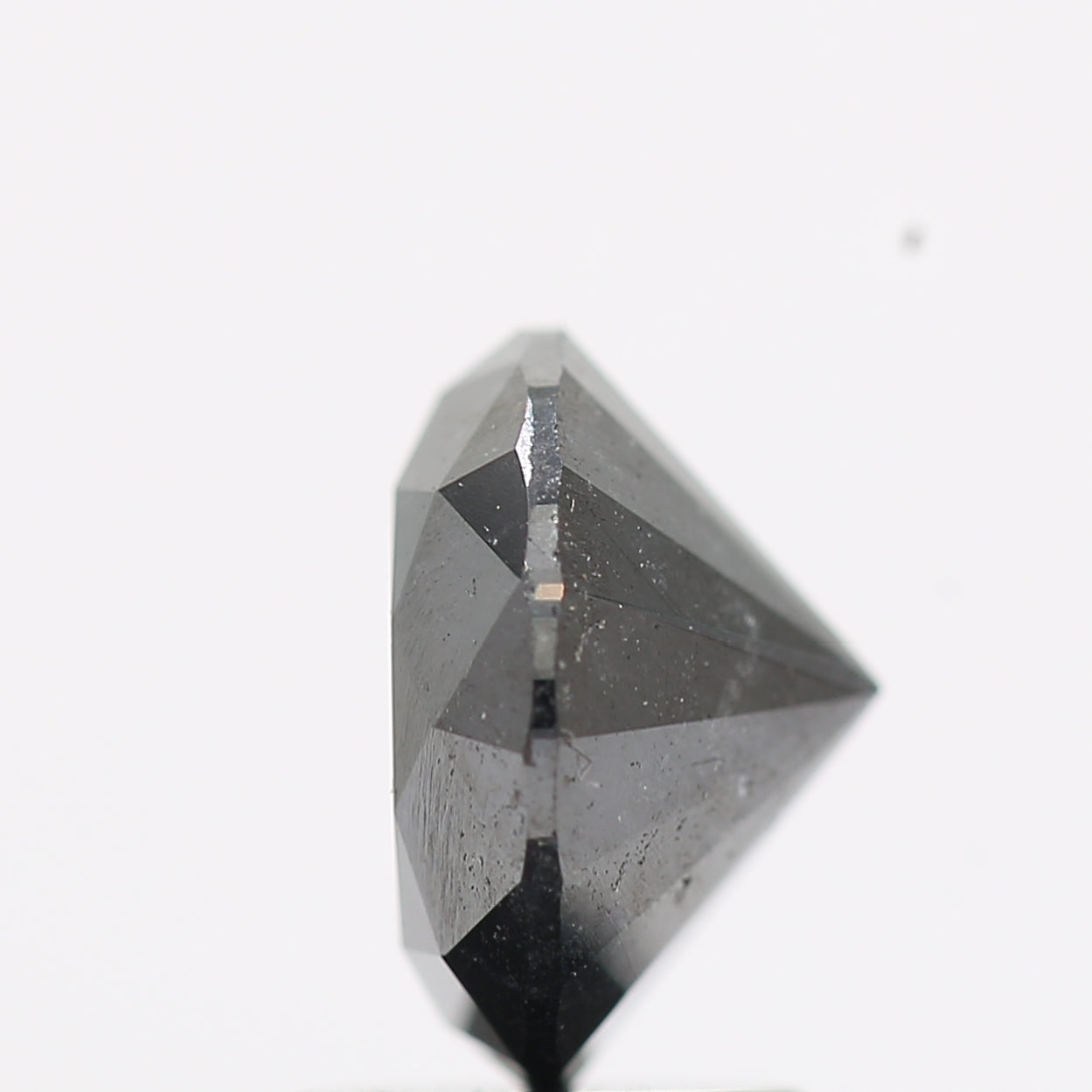 2.23 Carat Fancy Black Round Brilliant Cut Natural Loose Diamond