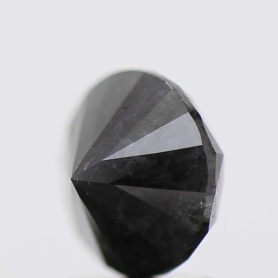 2.30 Carat Fancy Black Round Shape Brilliant Cut Natural Loose Diamond