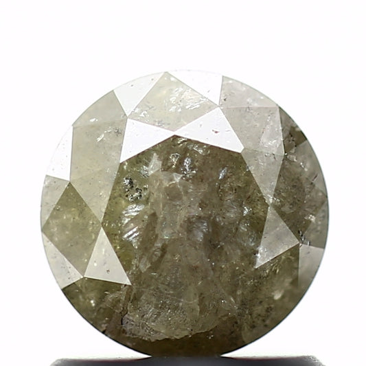 0.84 Carat Salt and Pepper Diamond Gray Round Brilliant Cut Natural Loose Diamond