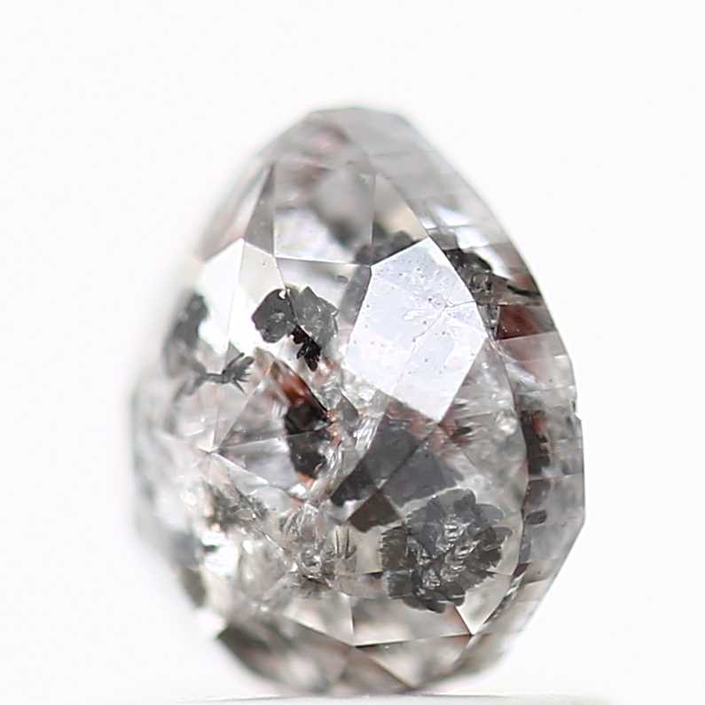 Salt and Pepper Diamond Fancy Gray Color 1.14 CT 6.30 x 5.70 x 3.42 MM Pear Cut Diamond! Natural Loose Diamond ! Christmas Gift for Her