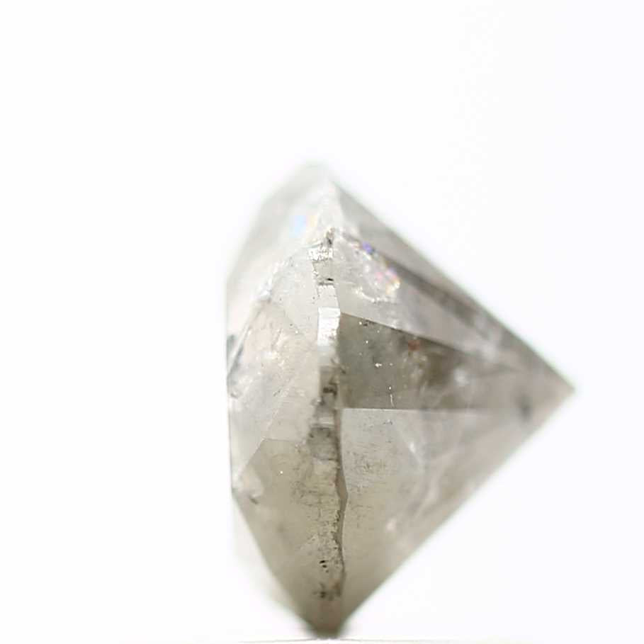 1.24 Carat Salt and Pepper Diamond Fancy Round Brilliant Cut Natural Loose Diamond