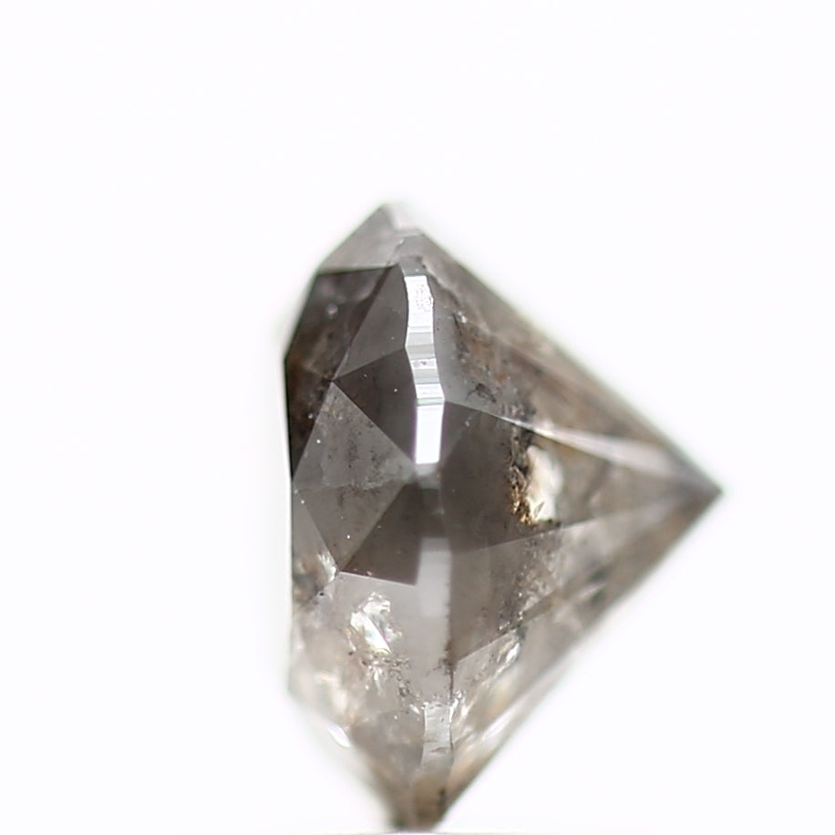 2.04 Carat Fancy Gray Rustic Round Shape Brilliant Cut Natural Loose Diamond