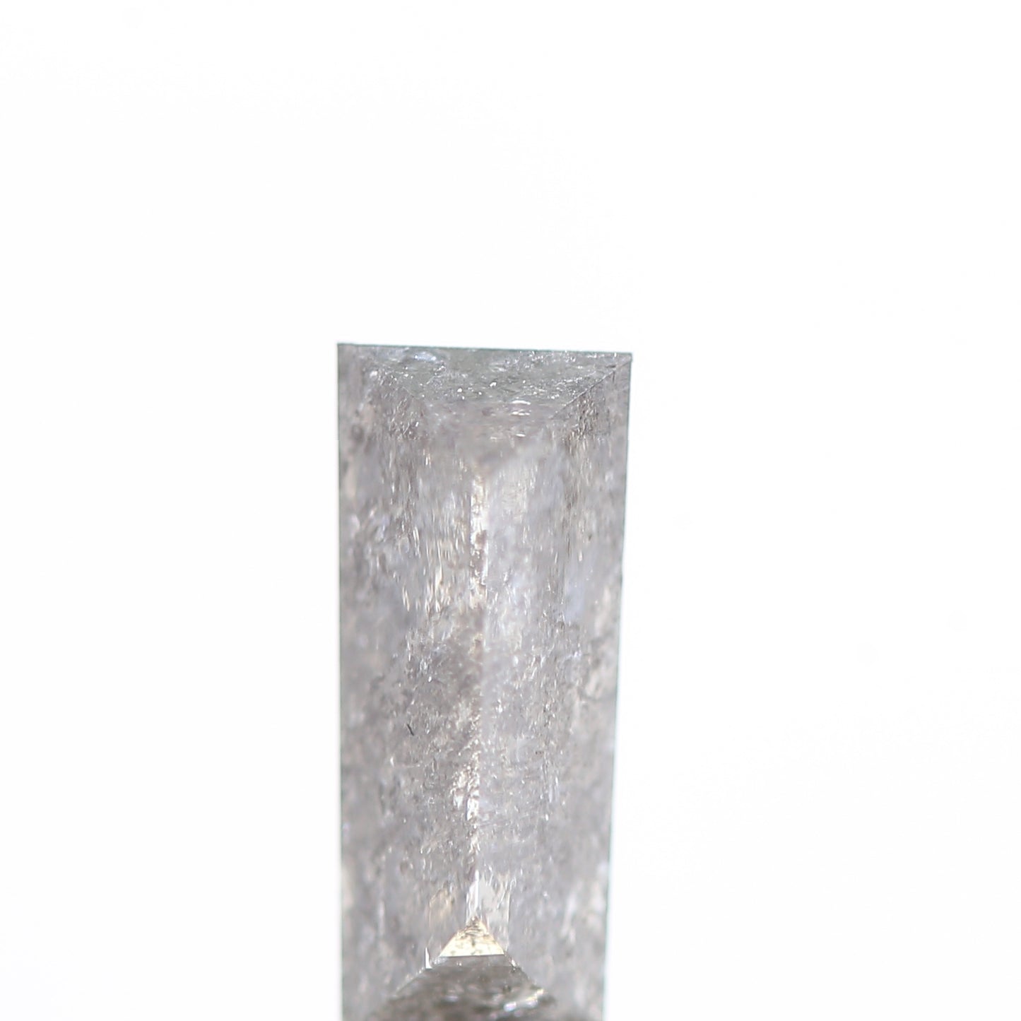 salt and pepper diamond ! 0.72 Ct 7.90 x 3.35 x 2.68 MM natural gray baguette loose diamond for engagement ring for her