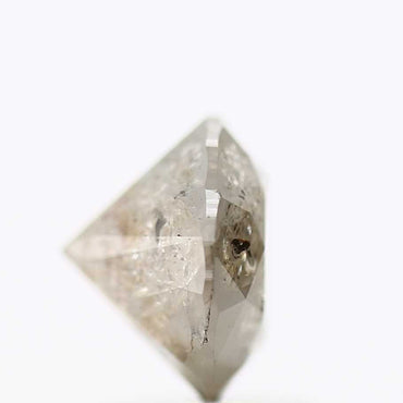 1.86 Carat Salt and Pepper Diamond Gray Round Brilliant Cut Natural Loose Diamond