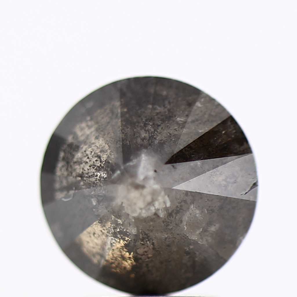 2.87 Carat Fancy Black Round Shape Brilliant Cut Natural Loose Diamond