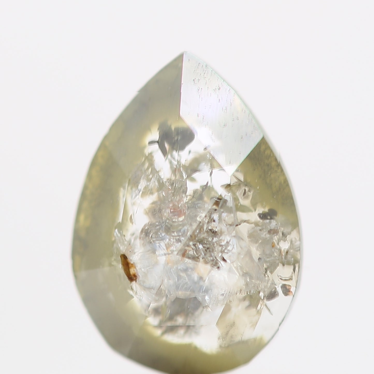 Salt and Pepper Diamond Fancy Gray Color 0.58 CT 7.20 x 5.12 x 1.80 MM Pear Cut Diamond! Natural Loose Diamond ! Christmas Gift for Her