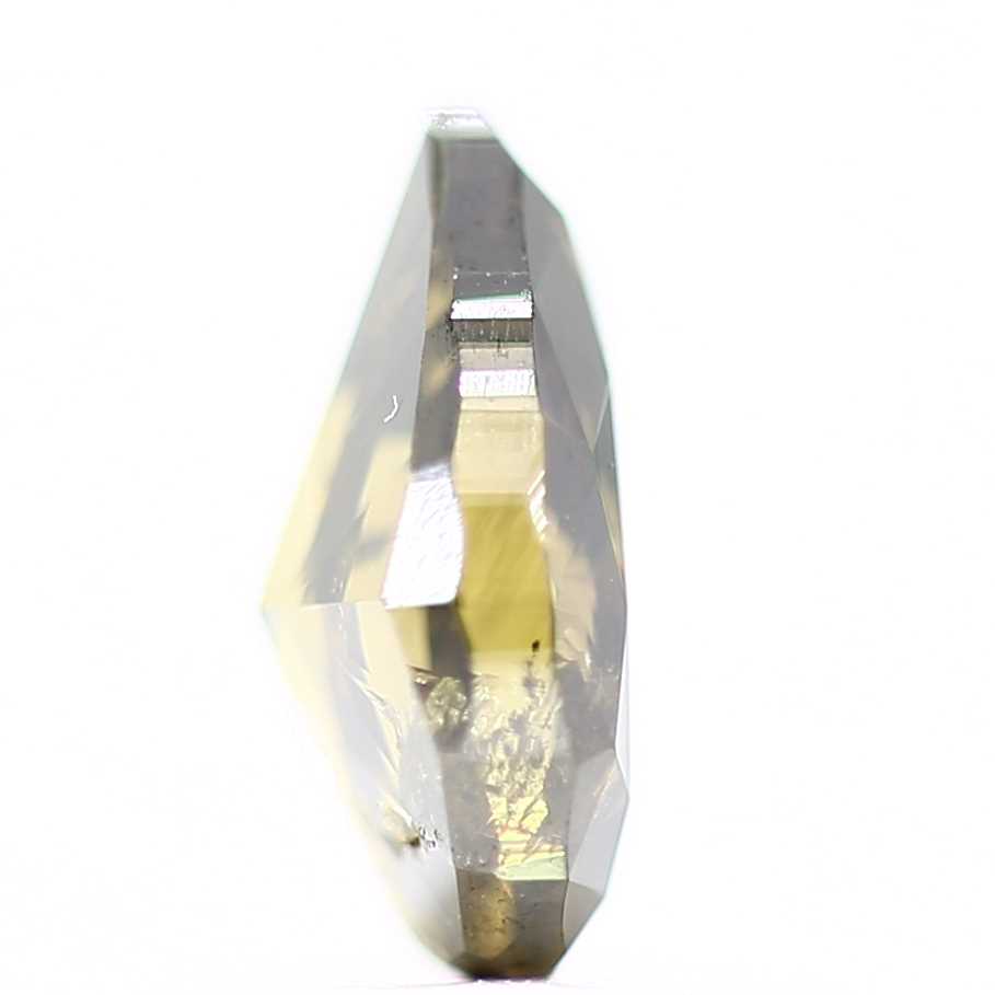 Salt and Pepper Diamond Fancy Greenish Yellow 0.98 CT 7.50 x 5.35 x 3.10 MM Pear Cut Diamond! Natural Loose Diamond ! Christmas Gift for Her