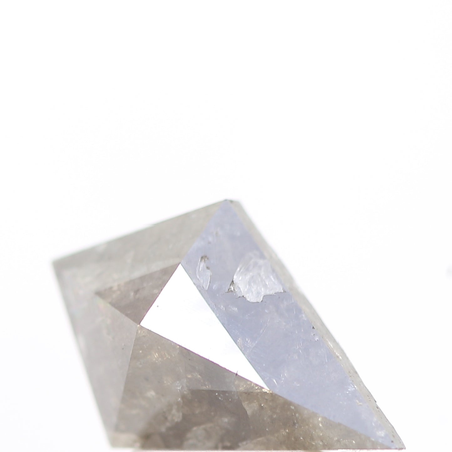 salt and pepper diamond ! 1.45 Ct 11.40 x 7.60 x 3.30 MM natural gray kite loose diamond for engagement ring for her