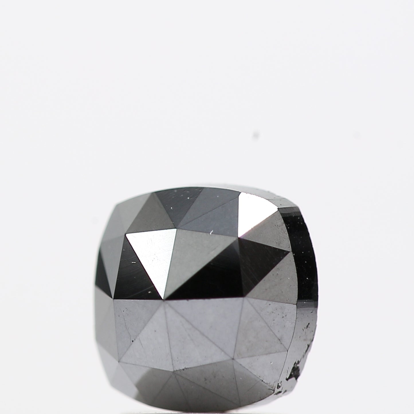 2.29 Ct Natural Black Cushion Single Cut Loose Diamond for Jewelery