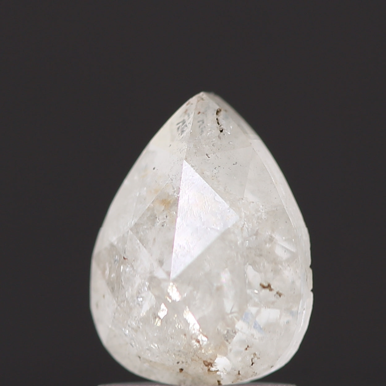 Salt and Pepper Diamond Fancy Gray Color 1.28 CT 8.00 x 6.00 x 3.40 MM Pear Cut Diamond! Natural Loose Diamond ! Christmas Gift for Her