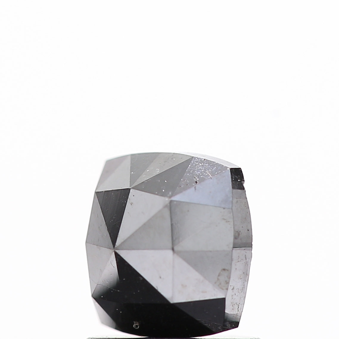 1.05 Ct Natural Black Cushion Single Cut Loose Diamond for Jewelery