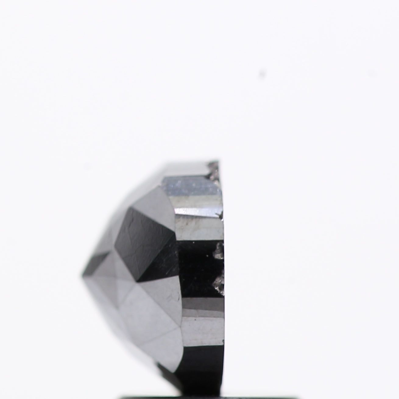 2.04 Ct Natural Black Cushion Single Cut Loose Diamond for Jewelery