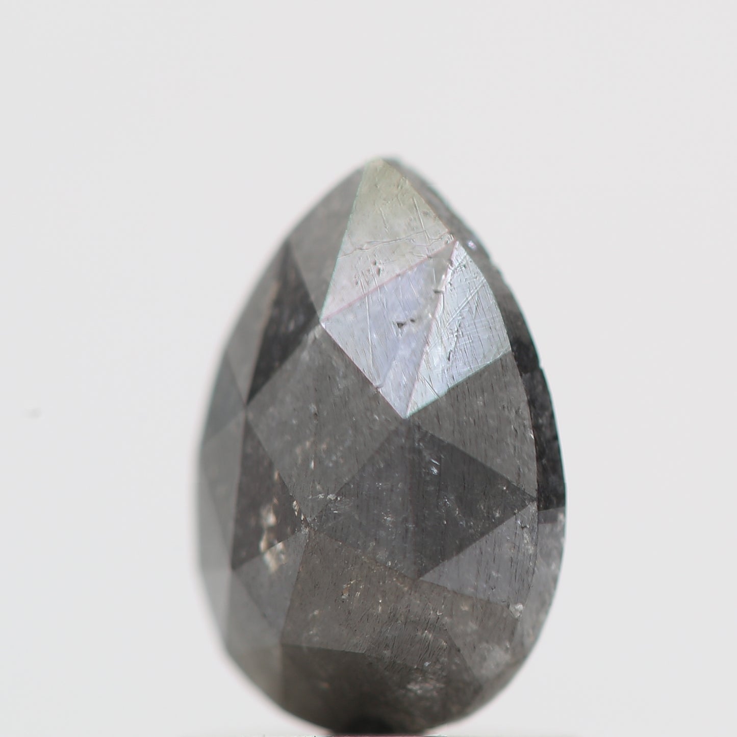Salt and Pepper Diamond Fancy Gray Color 1.20 CT 8.00 x 5.50 x 3.25 MM Pear Cut Diamond! Natural Loose Diamond ! Christmas Gift for Her