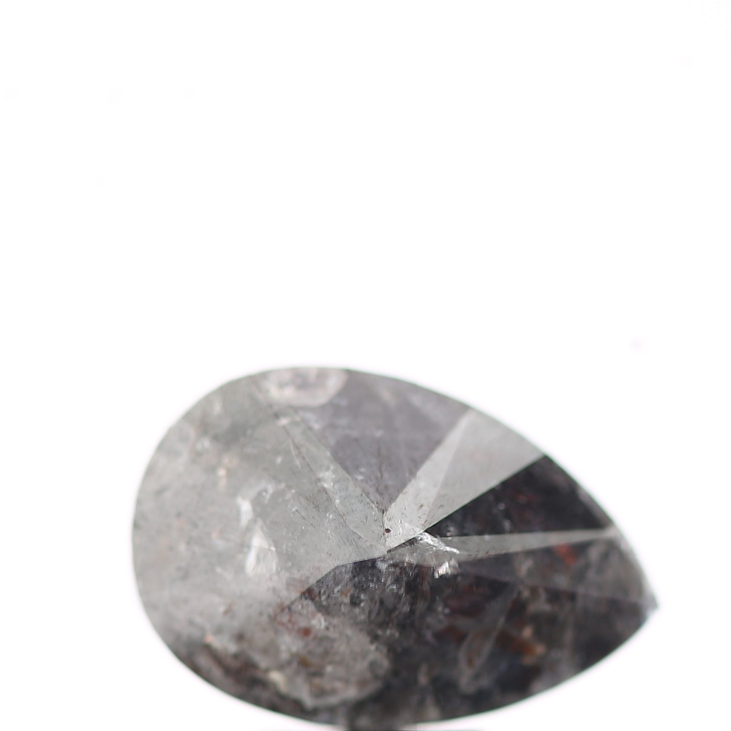 Salt and Pepper Diamond Fancy Gray Color 3.88 CT 12.50 x 8.30 x 5.30 MM Pear Cut Diamond! Natural Loose Diamond ! Christmas Gift for Her