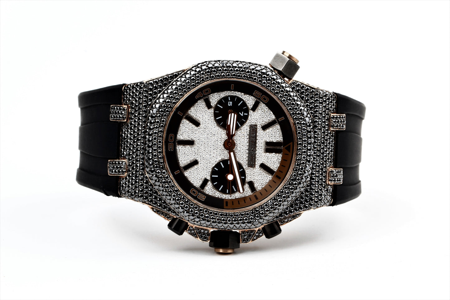 Luxury Watch in Real VVS Moissanite Diamond Watch, Handmade Stainless Steel Watch For Men/Women, Hip Hop Watch, Iced Out Watch Gift for Him