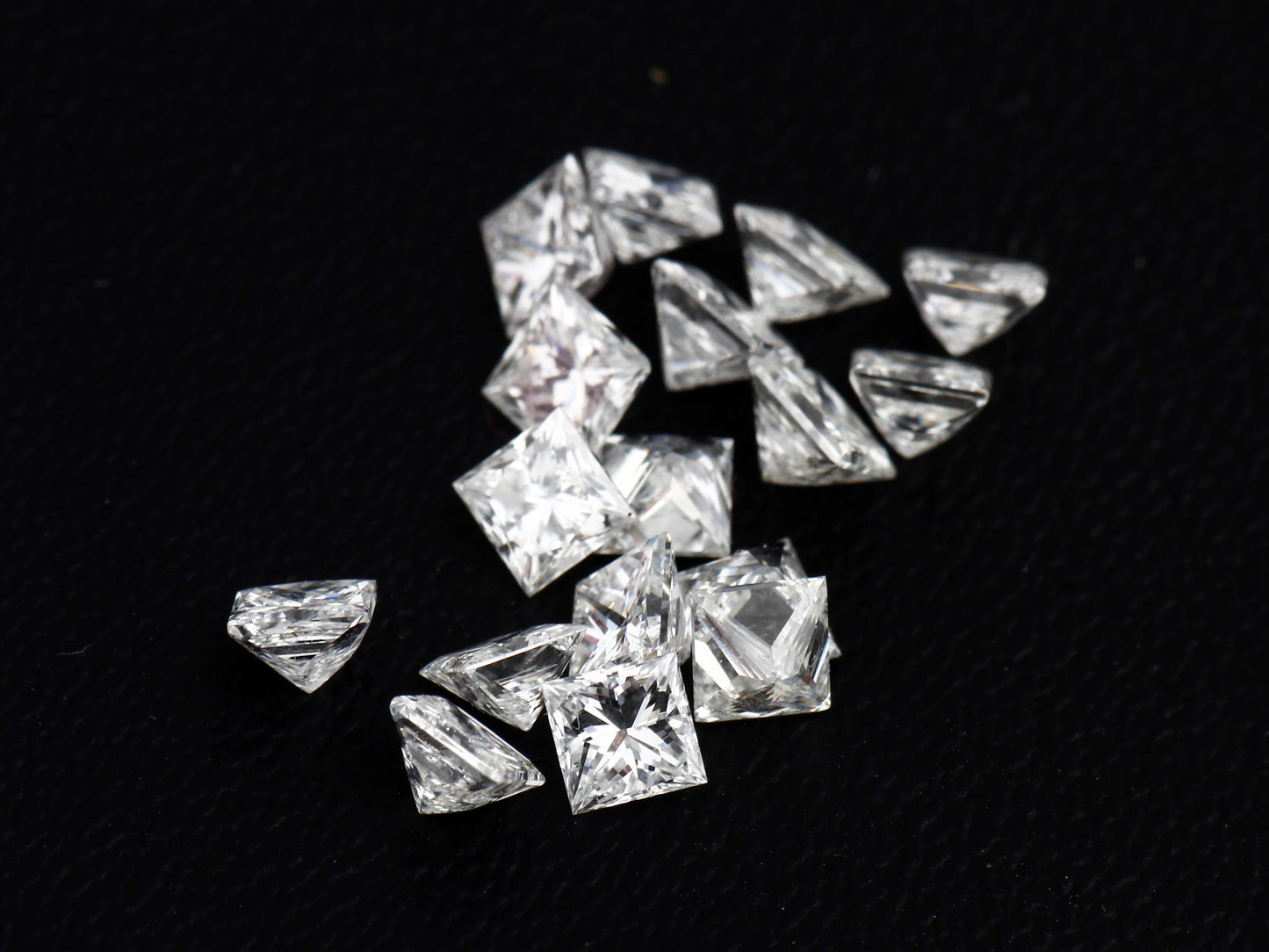 Princess Shape, White Natural Loose Diamond, SI2 Clarity, E/F Color 2.35 Carat
