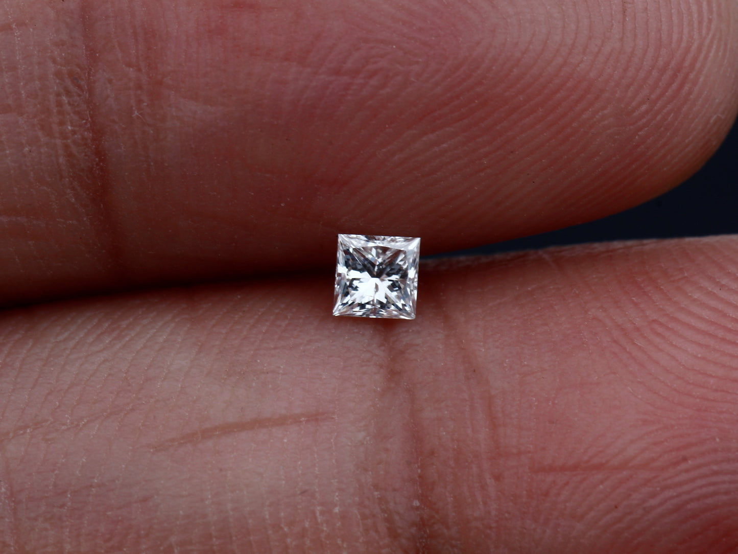Princess Shape, White Natural Loose Diamond, SI2 Clarity, E/F Color 2.35 Carat