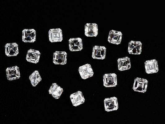 Buy VVS diamonds online at wholesale price star melee White Asscher Shape USA Canada