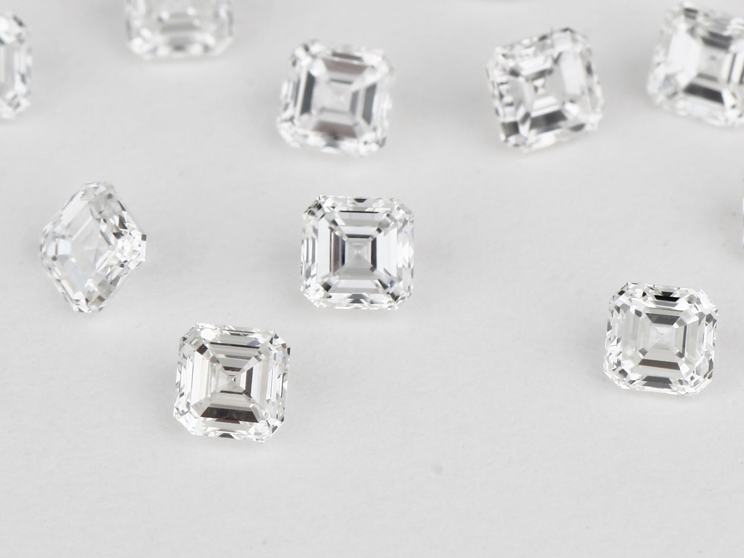 Buy VVS diamonds online at wholesale price star melee White Asscher Shape USA Canada